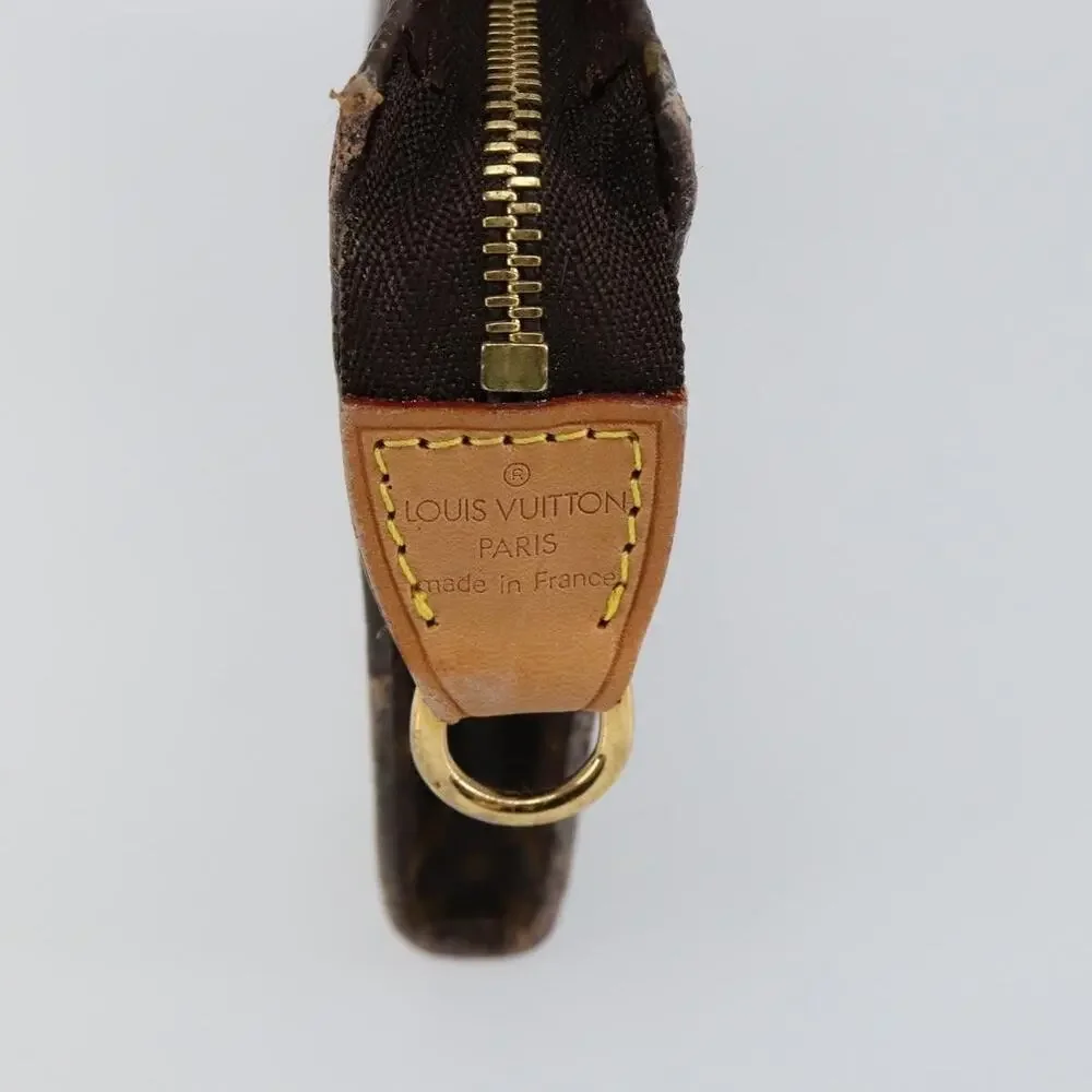 Louis Vuitton Monogram Bucket PM Accessory Pouch Brown